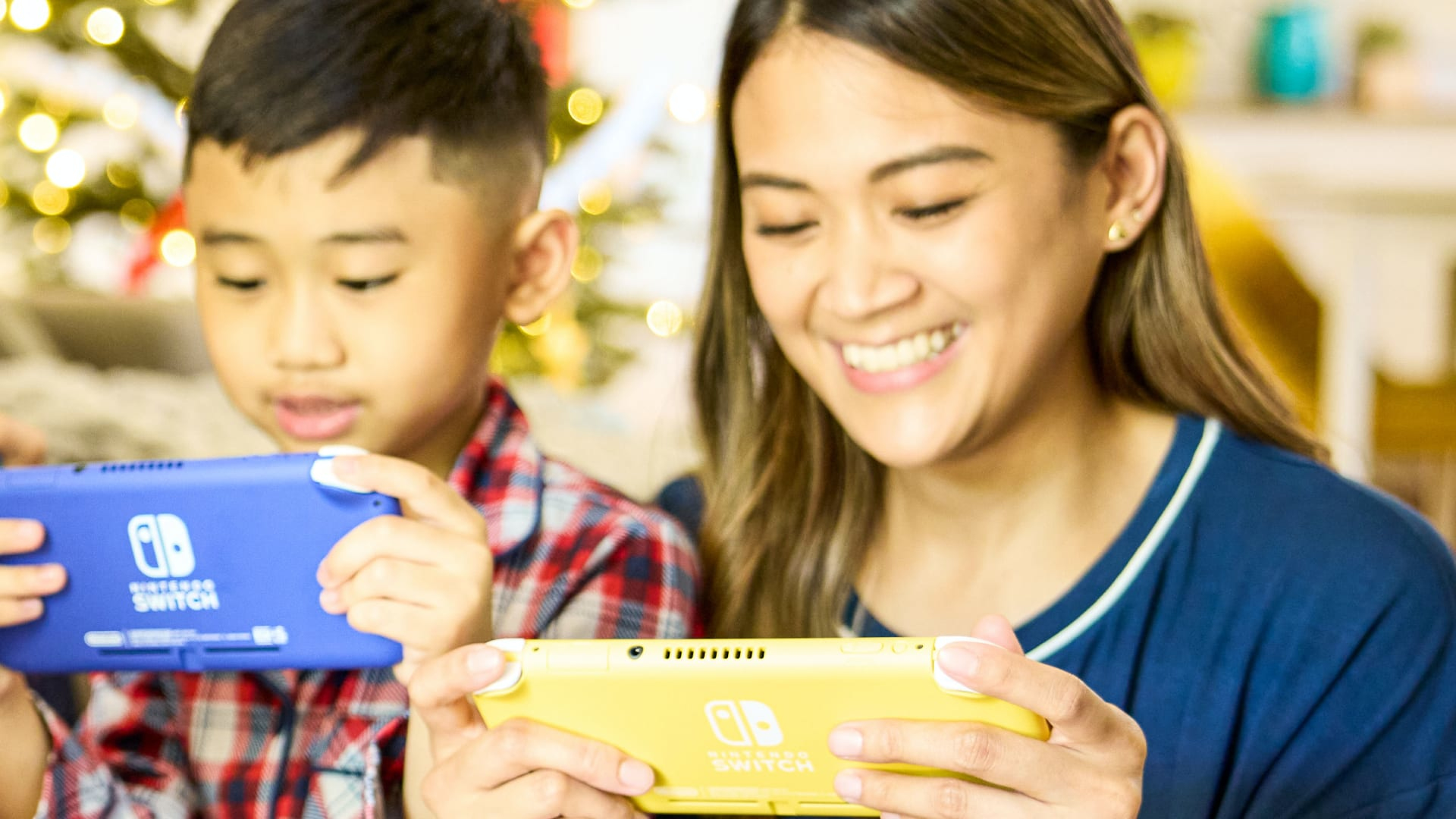 Gemeinsam an der Switch Lite spielen