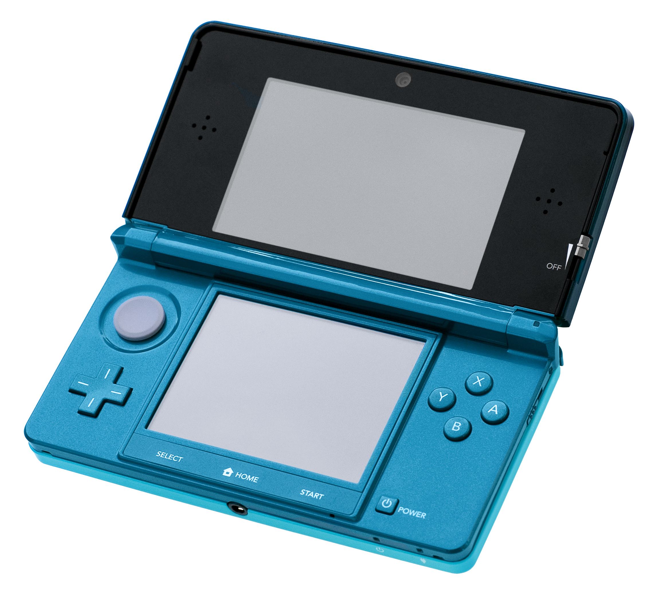 Nintendo 3DS aufgeklappt mit 3D-Display